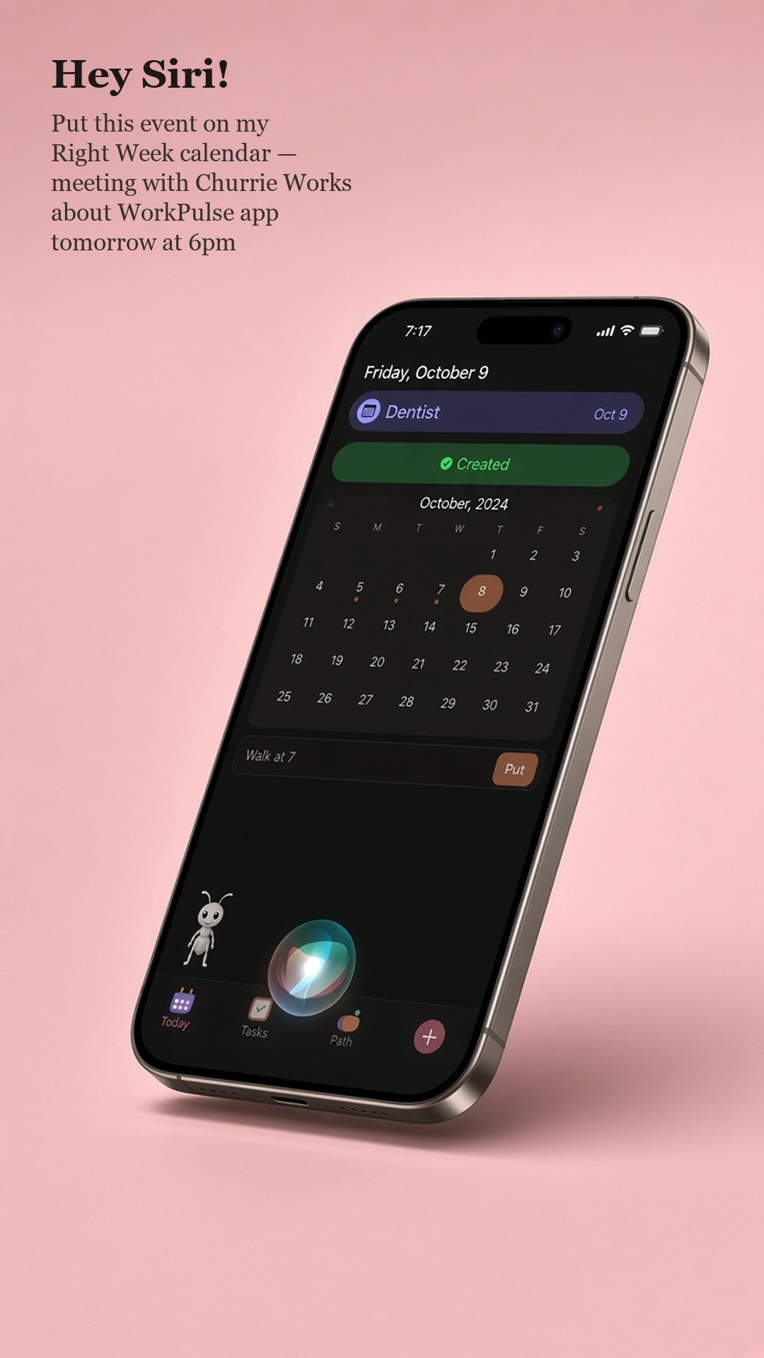 RightWeek Siri shortcut