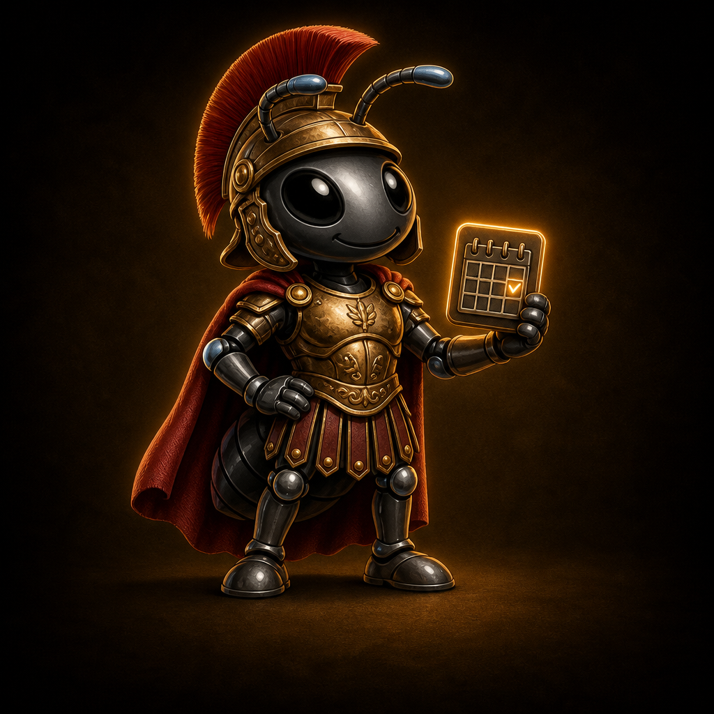 WorkPulse ant in Roman gear