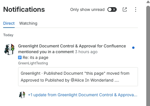 Reviewer notification and page banner